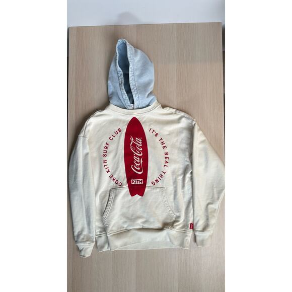Kith Other - KITH x Coca-Cola Surfboard Williams II Hoodie Turtledove - Size S